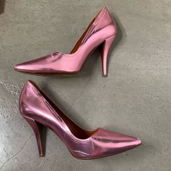 Lanvin Metallic Heels - Picture 2 of 10